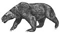 Manipulation depicting the prehistoric carnivoran Kolponomos